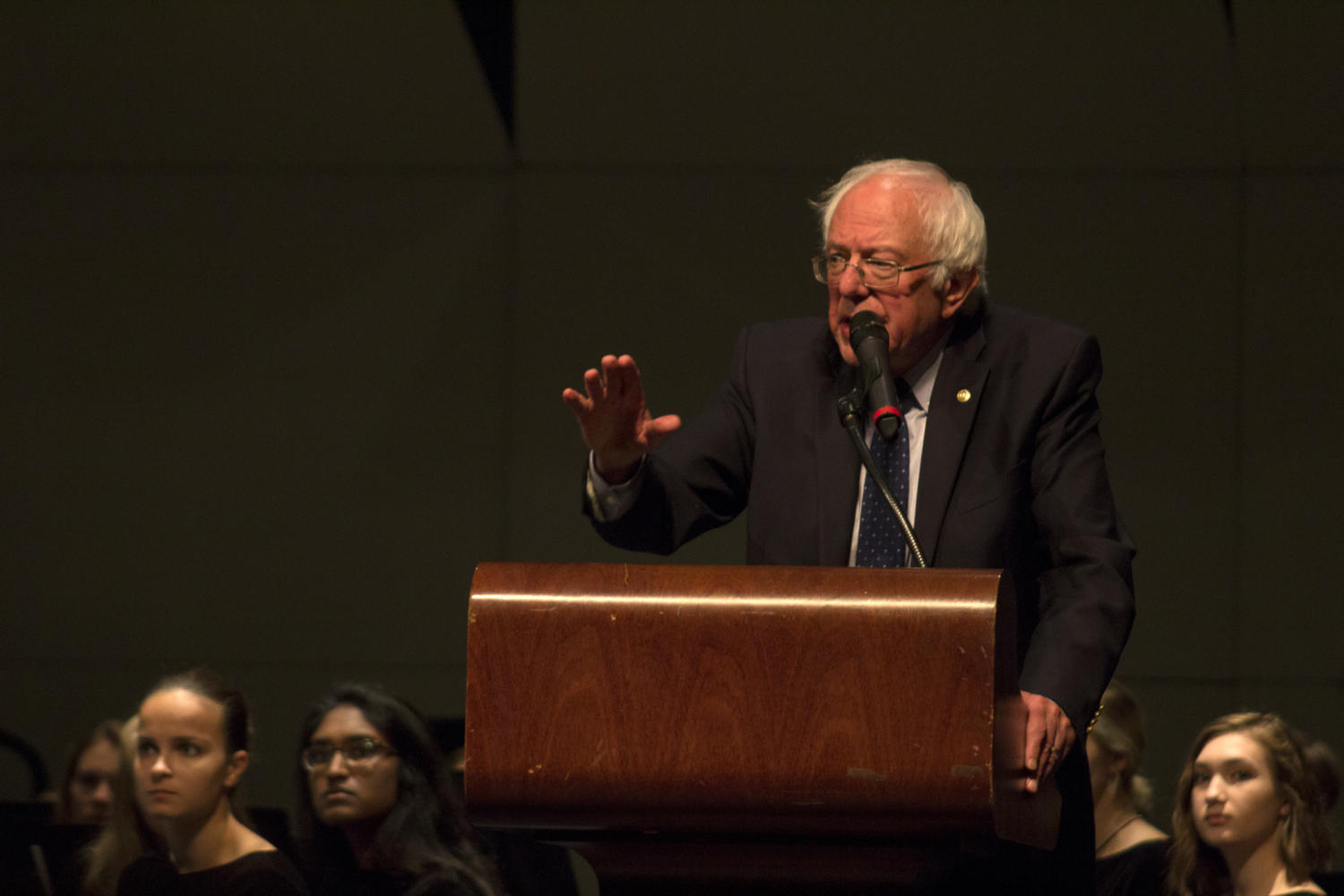 Sen. Bernie Sanders visits NCHS to spread his message