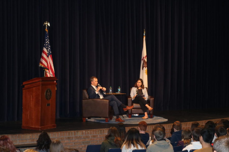 Representative+Sean+Casten+talks+climate+change%2C+student+activism+in+Naperville+North+visit