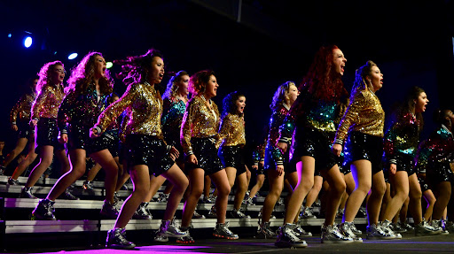 High Heeled Harmony closes out their exhibition performance. “Performing was really fun because the arena was full, and for High Heeled that’s not typical because we usually perform in the morning,” junior member Alexsa Stewart said.