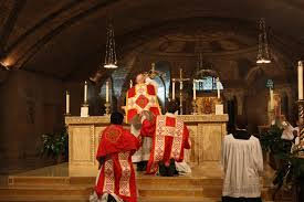 A Latin High Mass is captured at Washington D.C.'s Basilica of the National Shrine of the Immaculate Conception.