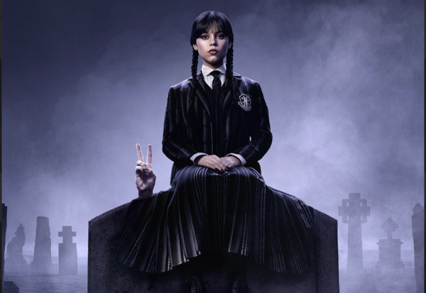 Promotion poster for season 2 of Wednesday on Netflix. Photo courtesy of Netflix.