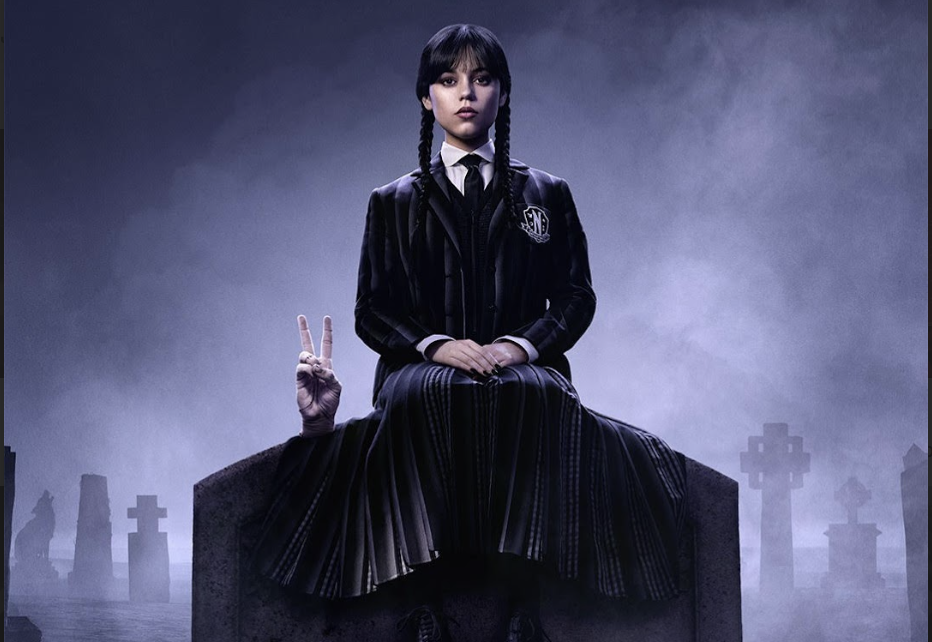 Promotion poster for season 2 of Wednesday on Netflix. Photo courtesy of Netflix.