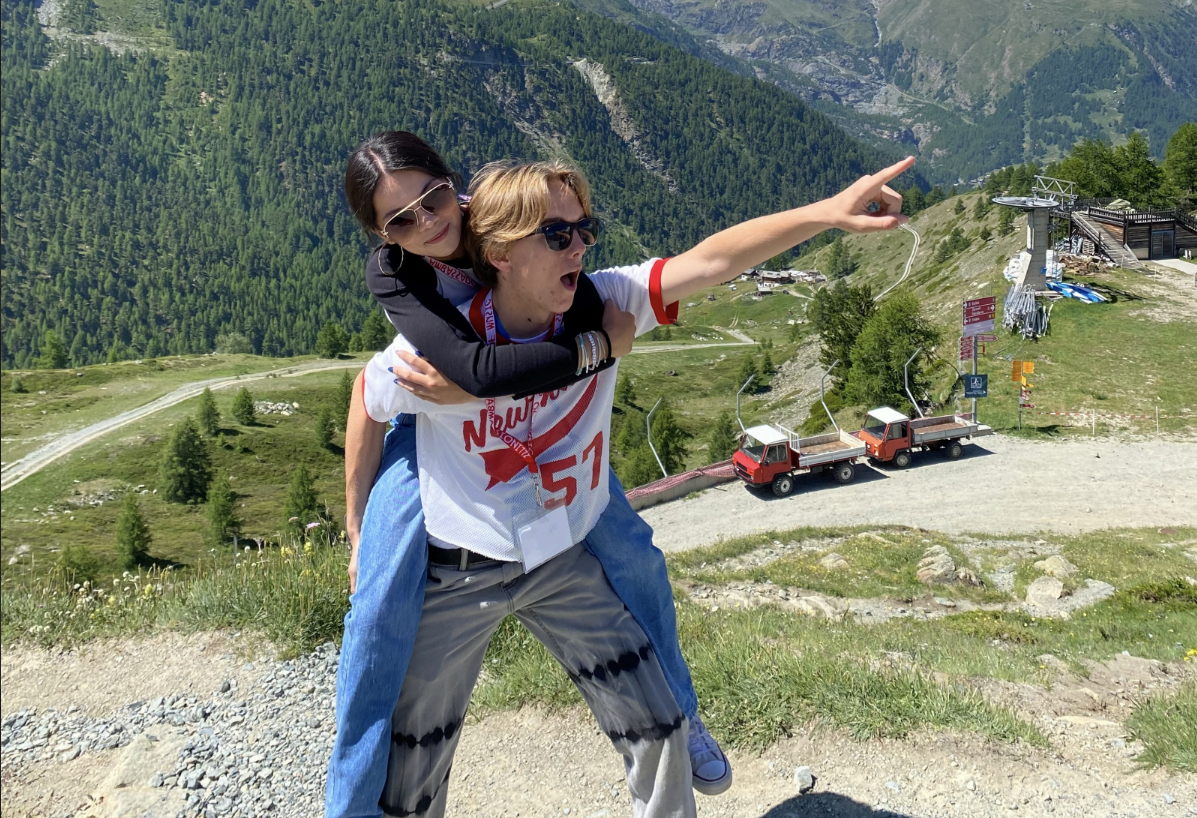 Alex and his friend on a trip. Photo taken by a friend of Alex.